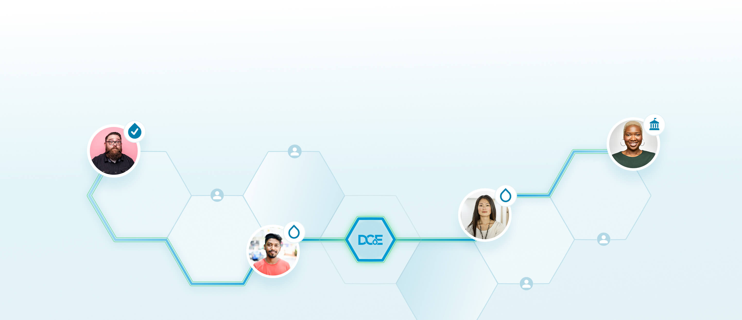 Drupal Center of Excellence - network illustration